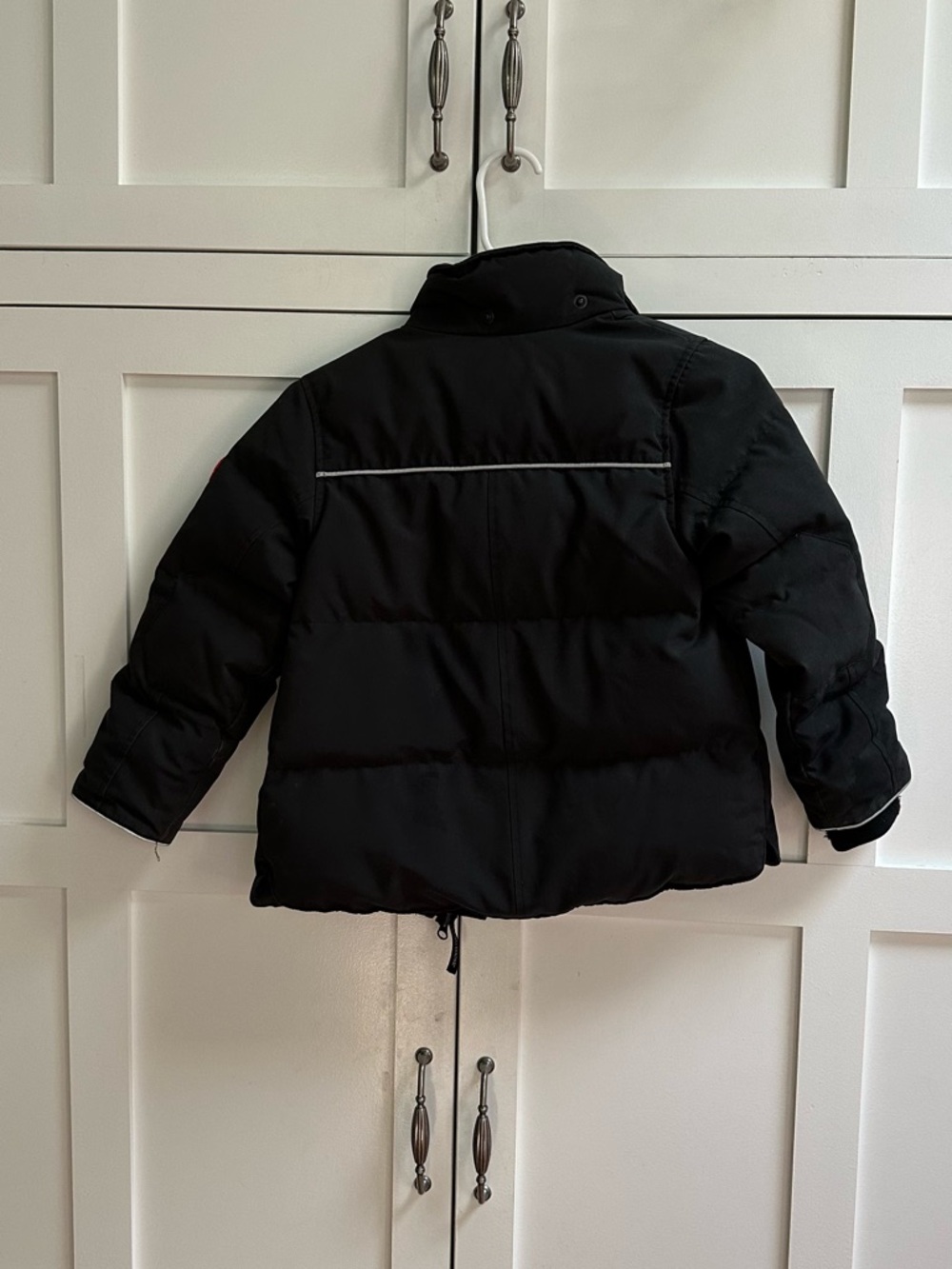 Canada Goose Kids Black Puffer Coat with Reflective Trim - Picture 11 of 14